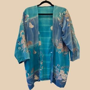 SUNCHILD BLUE SILK JACKET size S/M